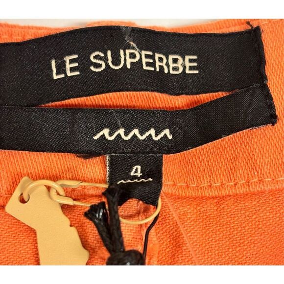Le Superbe Womens Beach Crawler Shorts in Orange NWT Size 4 - Picture 4 of 6